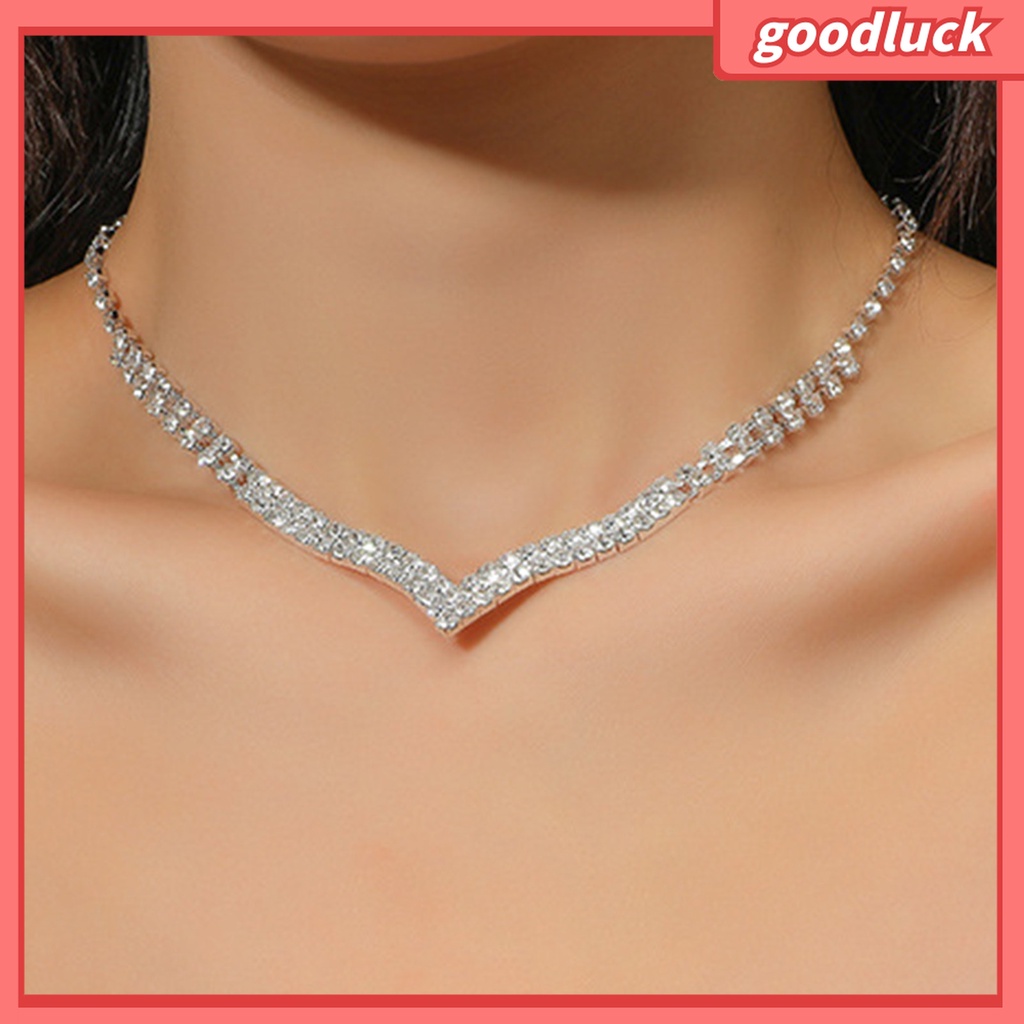 Goodluck| 1 Set Vòng cổ Và Bông Tai Tua Rua Thanh Lịch Cho Nữ