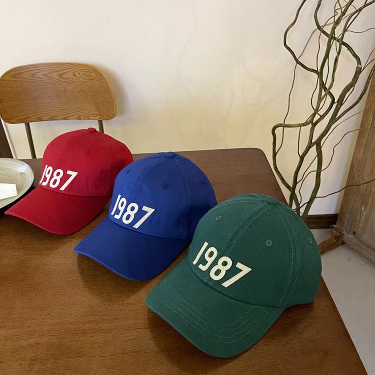 Nón Lưỡi Trai 1987 Màu Sắc Thời Trang Phong Cách Hàn Quốc Đơn Giản Dễ Phối Đồ
