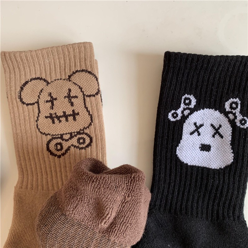 Tất Cổ Cao Robot Cho Nam/ Nữ Freesize ERA SHOP 078323 - Màu Trơn Đơn Giản, Phù Hợp Mang Sneaker, Siêu Rẻ Đẹp