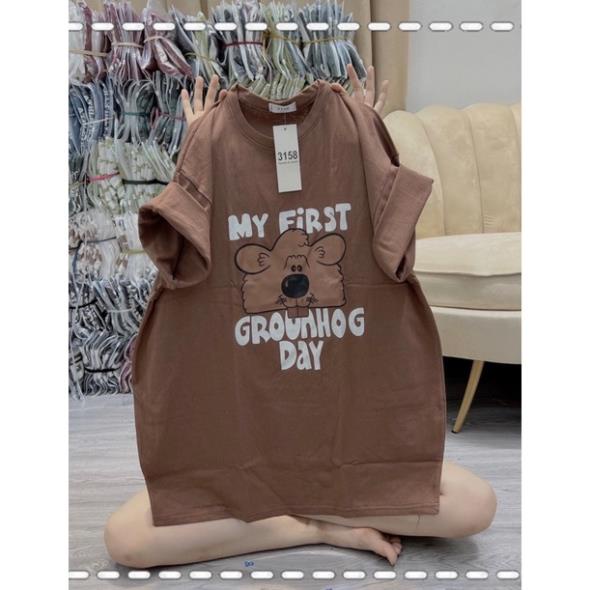 [Rẻ Vô Địch] Áo Phông Tay Lỡ Cotton Khô Thun 3158 Nam Nữ Unisex MyFirst