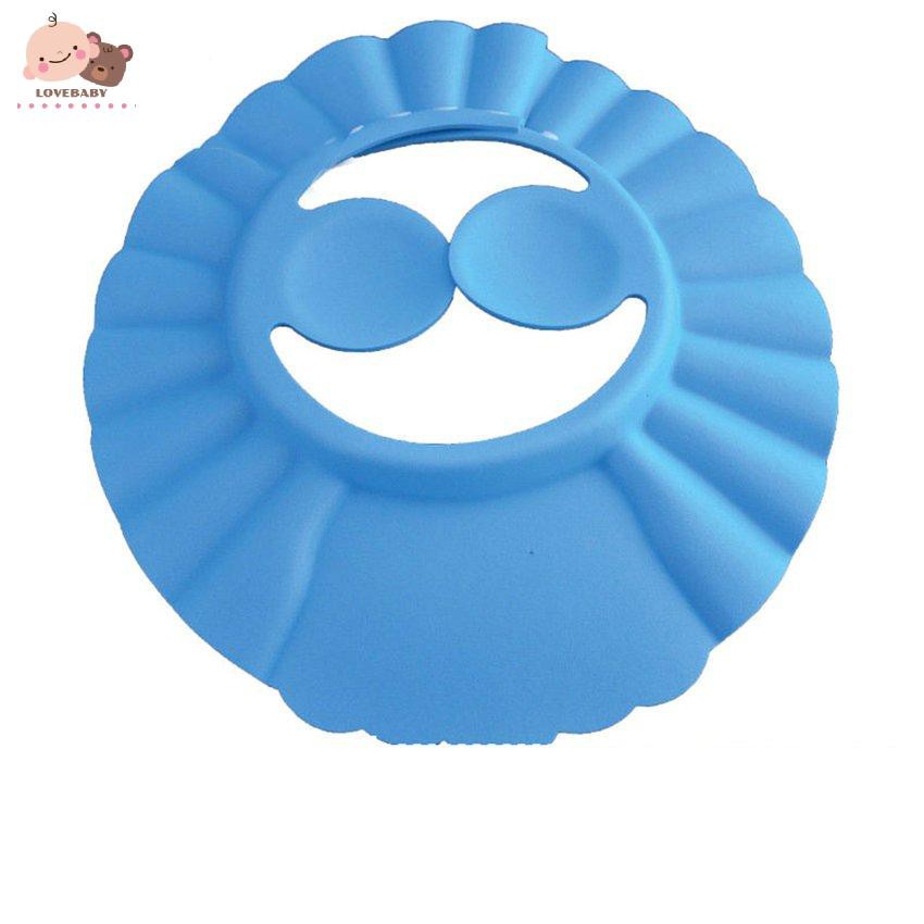 Mũ gội đầu có vành chống nước và bịt tai cho trẻ em