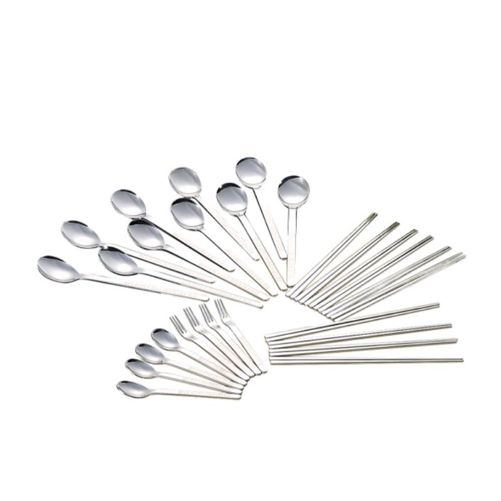 Set thìa - đũa - dĩa inox Corelle 28 món
