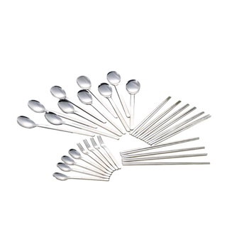Set thìa - đũa - dĩa inox Corelle 28 món