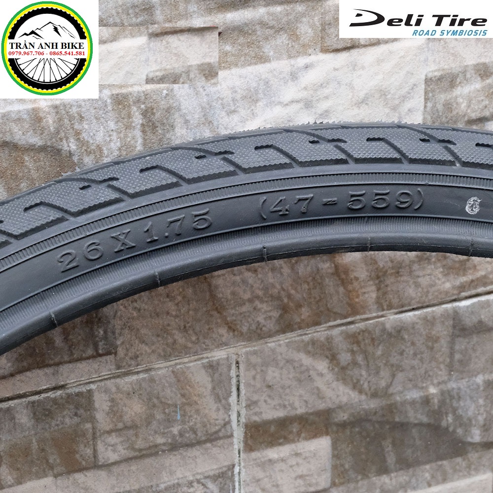 Vỏ lốp xe đạp Deli Tire 26x1.75 SA-235 - 1 Chiếc