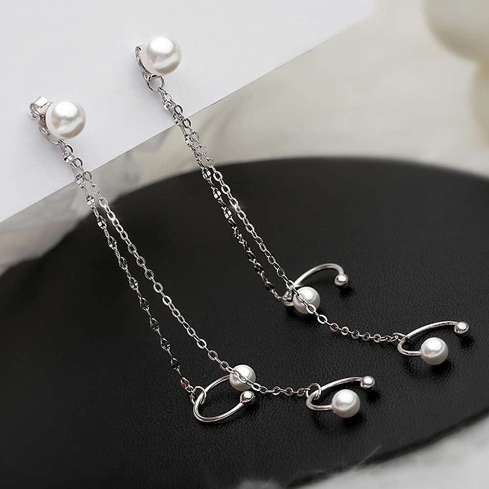 Khuyên Vành Tai Đính Ngọc Trai Thời Trang Dành Cho Nữ