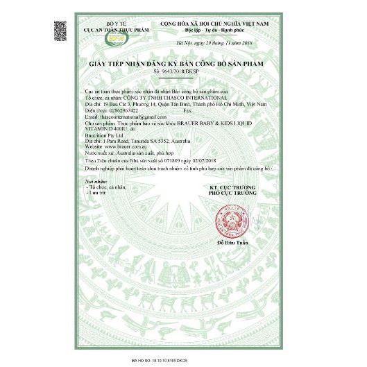 Brauer Liquid Vitamin D 400IU Bổ sung vitamin D cho trẻ sơ sinh lọ 10ml Bumie kid