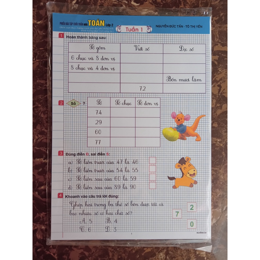 Sách - Phiếu Bài Tập Cuối Tuần Môn Toán Lớp 2