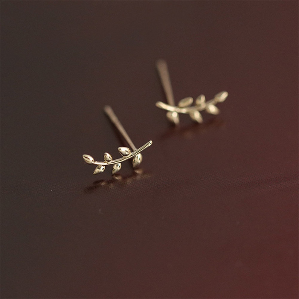 Bông Tai Hình Lá Cỡ Nhỏ Thời Trang