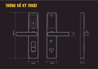 KHOÁ CỬA VÂN TAY 5ASYSTEMS TS6000