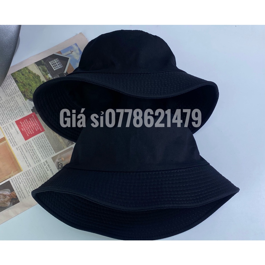 Nón bo tai bèo - mũ vành bucket trơn 2 mặt thời trang (hình thật shop tự chụp)