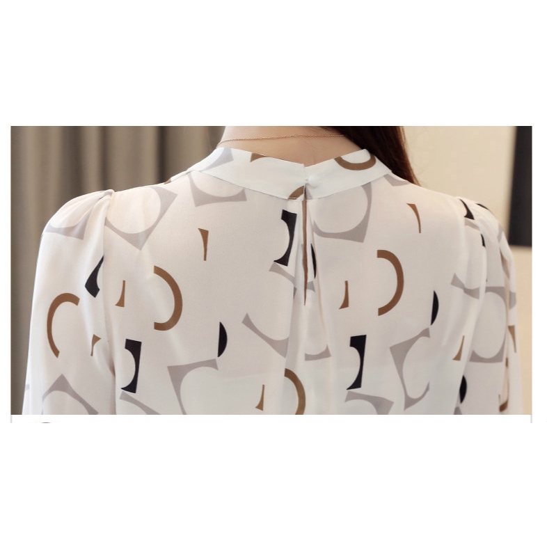 Áo kiểu chất chiffon tay lỡ phong cách Hàn Quốc thanh lịch | BigBuy360 - bigbuy360.vn