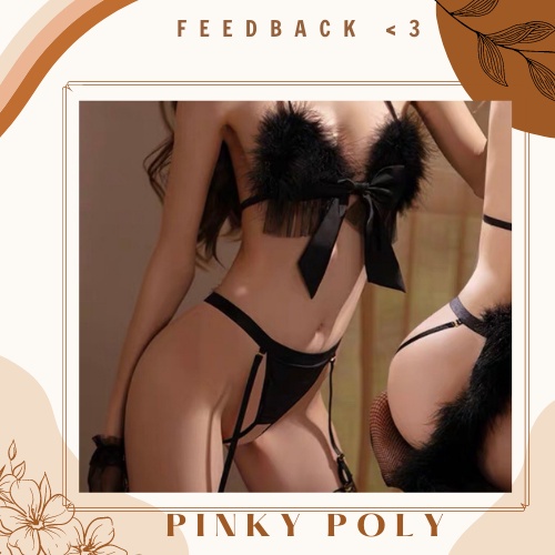 Bộ Đồ Lót Sexy - Bộ Đồ Ngủ Quyến Rũ Gợi Cảm - Bộ Đồ Lót Cosplay Sexy - Fullset Đồ Lót Sexy có nơ da beo PinkyPoly CP03 | BigBuy360 - bigbuy360.vn