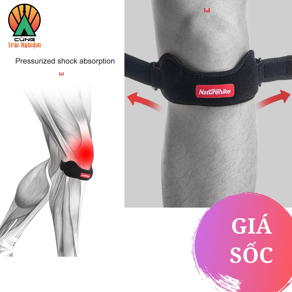 Đai Bảo Vệ Cố Định Đầu Gối Naturehike Chống Trượt, Siêu Nhẹ, Thoáng Khí Dành Cho Thể Thao NH20HJ010