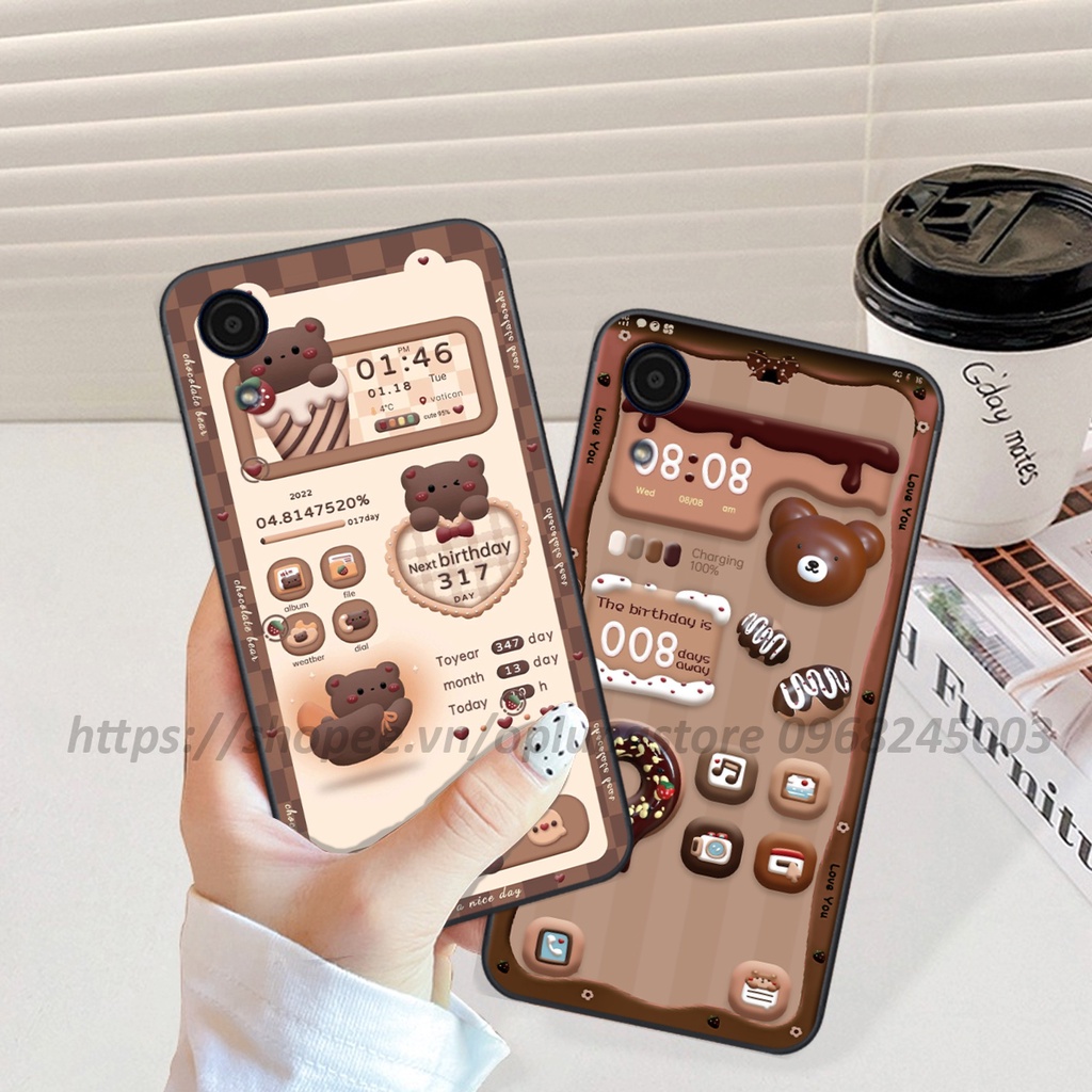 Ốp lưng Samsung A03 Core in bộ hình 3D gấu,thỏ cute dễ thương.