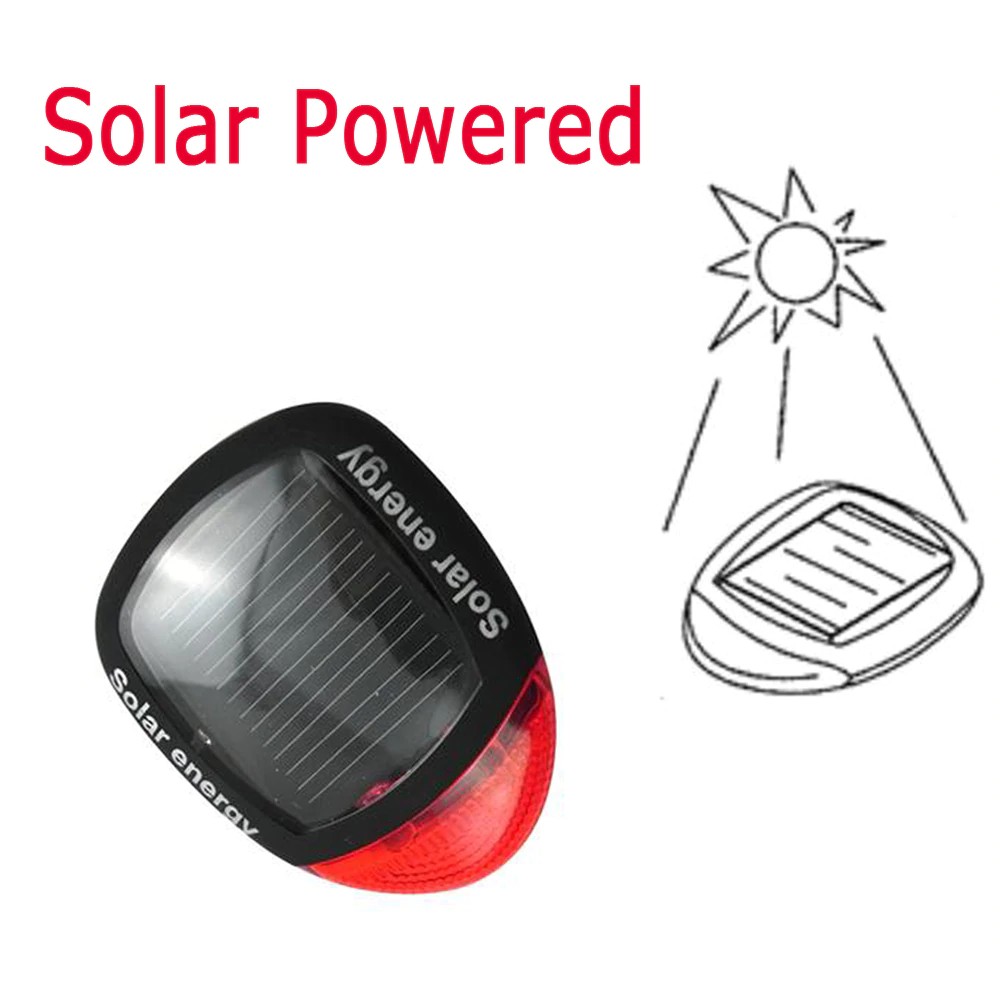 Đèn LED hậu xe đạp năng lượng mặt trời Solar energy