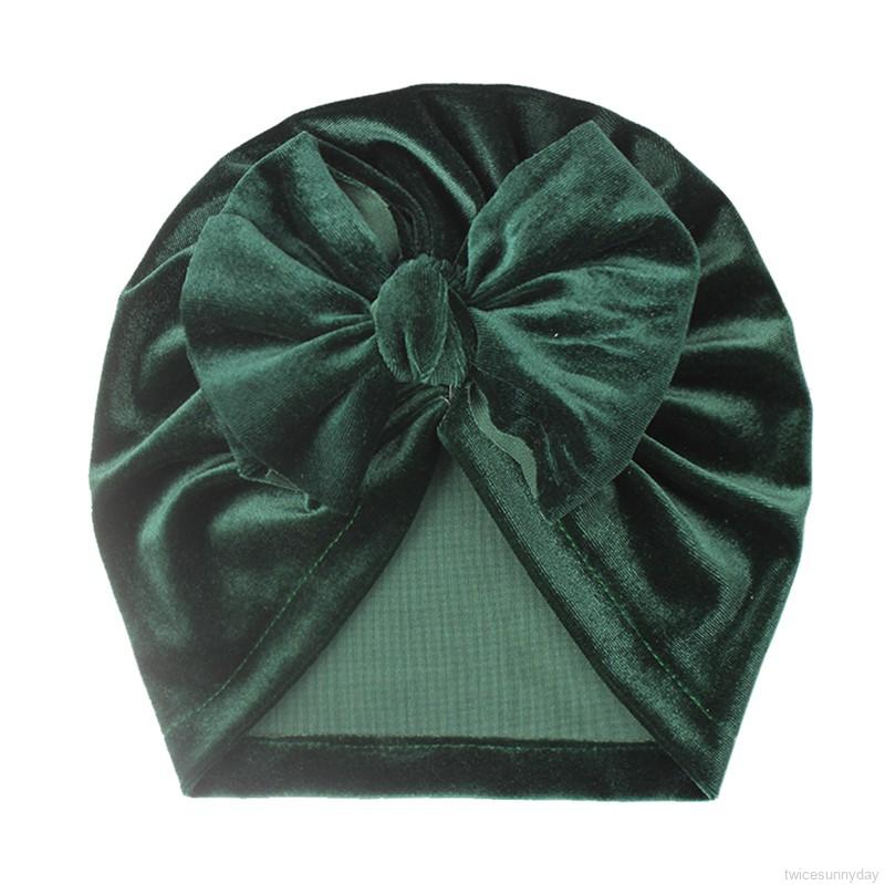 Mũ Trùm Đầu Màu Trơn Co Giãn Cho Bé 0.5-3 Tuổi