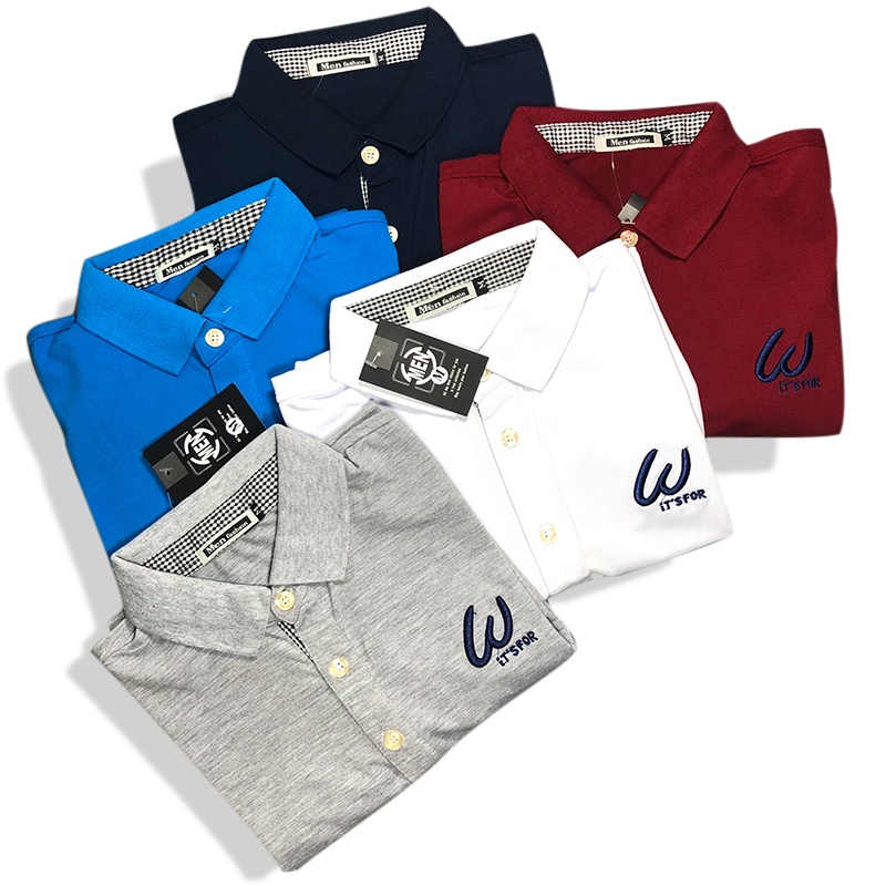 Áo thun có cổ nam, áo thun cổ bẻ nam, vải cá sấu co giãn 4 chiều, thêu logo thời trang, form chuẩn đủ size | BigBuy360 - bigbuy360.vn