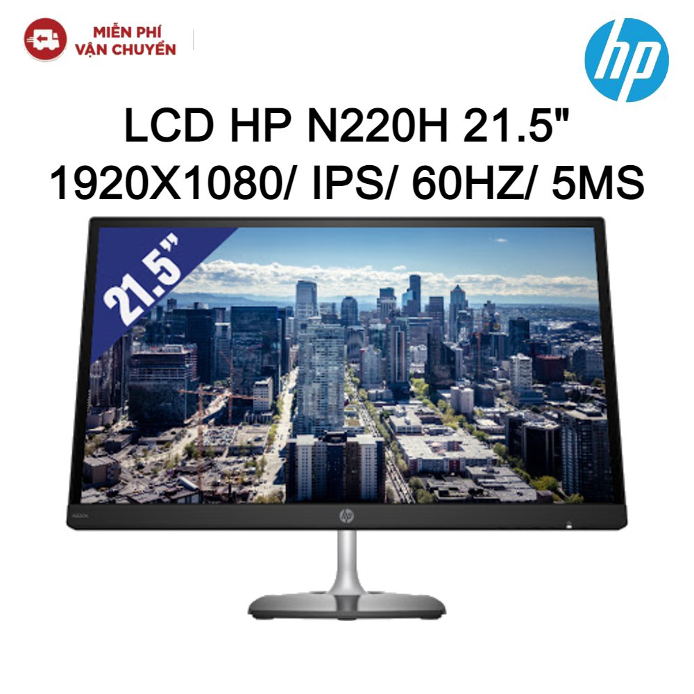 Màn hình LCD HP N220H 21.5" 1920x1080/IPS/60Hz/5ms - Hàng chính hãng new 100% (BH 36T)