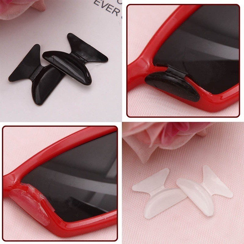 Set 2 Miếng Đệm Mũi Silicone Chống Trượt Cho Mắt Kính