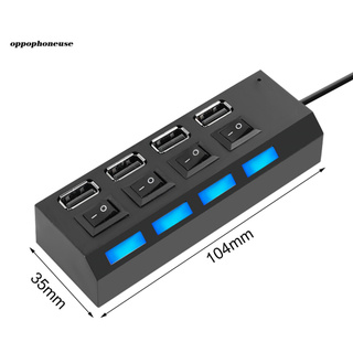 Bộ hub chia 4 cổng USB 2.0 chuyên dụng cho máy tính