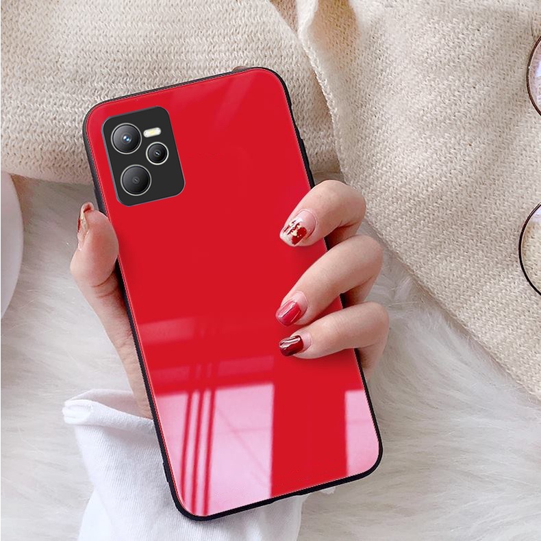 Ốp Lưng REALME C35, Narzo 50A Prime Mặt kính gương sáng bóng cao cấp