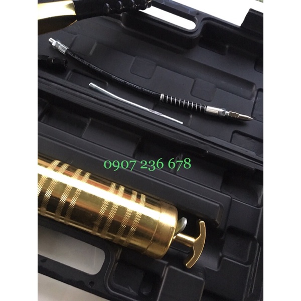 Bơm mỡ bò 2 ty 2 xy lanh piston 900CC dùng mỡ con sâu. mỡ hộp, mỡ tuýp, mỡ đóng chai XP-776, Bơm mỡ cầm tay