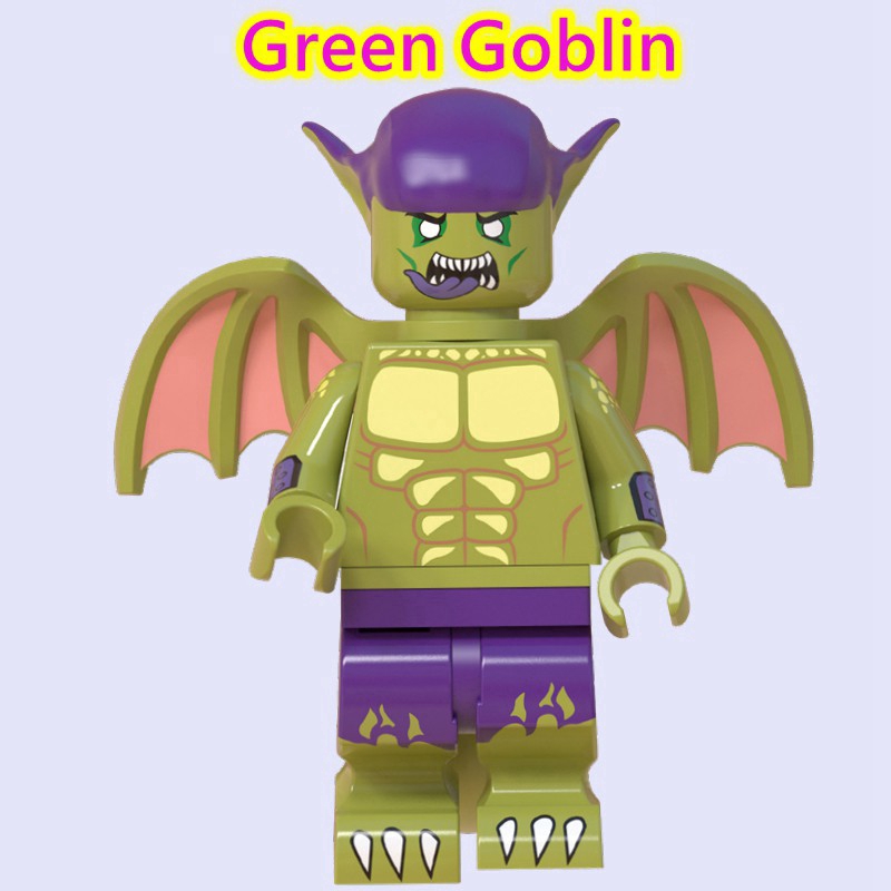 Bộ đồ chơi khối lắ́p ráp Lego mô hình nhân vật Avengers Hulk Ham Green Goblin Spider Man Spiderman độc đáo