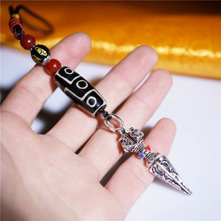 Mặt dây chuyền đính đá mã não/kim cương giả trang trí xinh xắn trên xe hơi