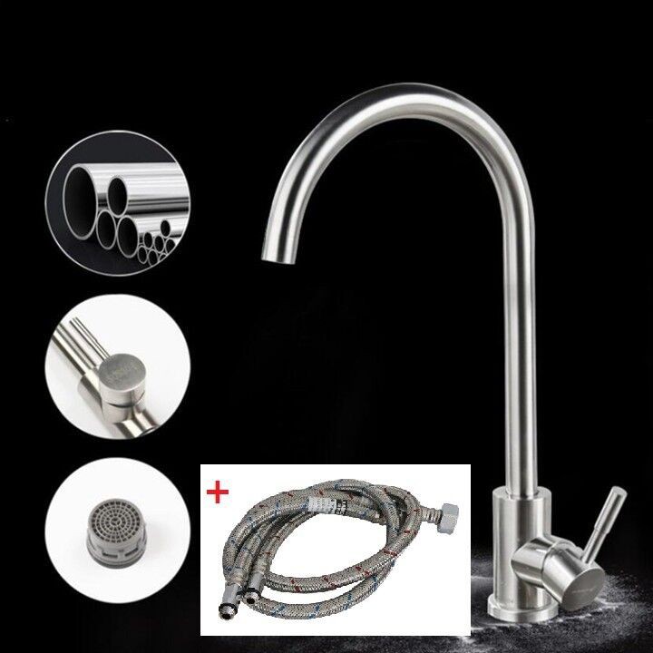 Vòi Lavabo nóng lạnh - Vòi rửa chén Nóng Lạnh KÈM BỘ DÂY