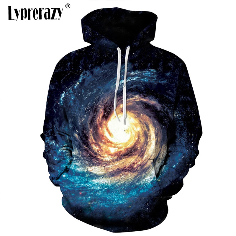 Áo khoác hoodie họa tiết dải ngân hà 3D độc đáo cho nam nữ