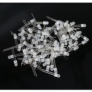 (Bịch 50con) Led đục 5mm xanh lá, vàng, đỏ, xanh dương, trắng