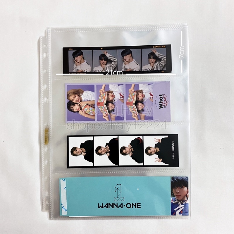 SHEET ĐỰNG CARD/BÀI 4 Ô NGANG SIZE A4