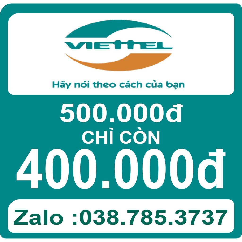 Thẻ Điện Thoại Viettel 500k