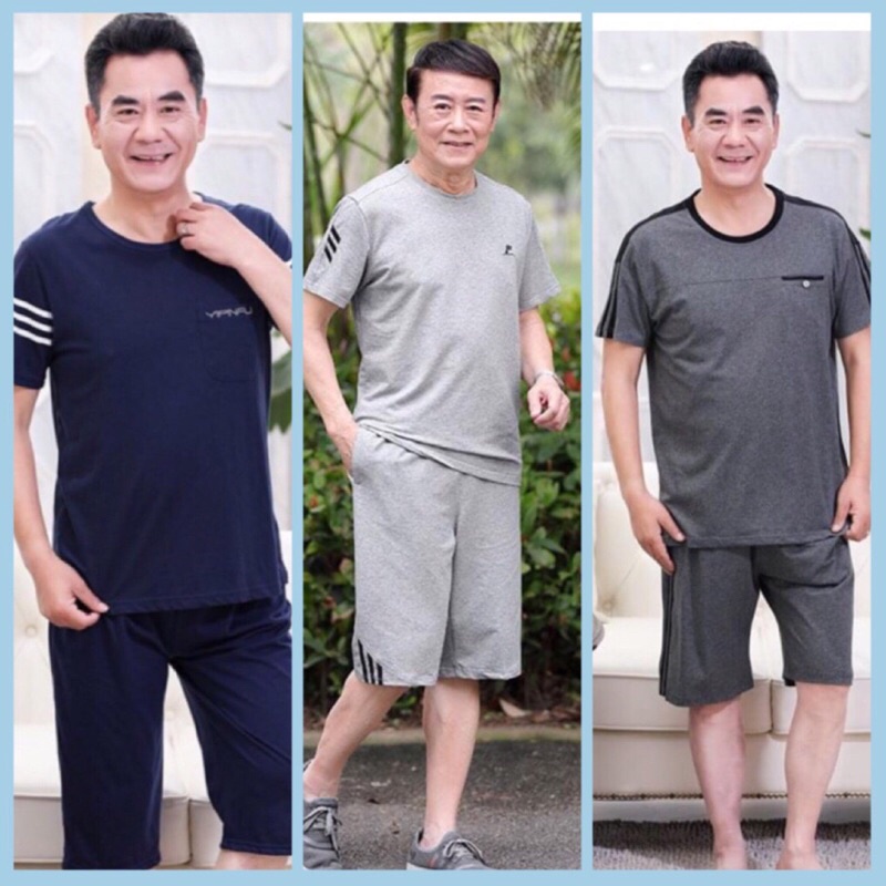 Bộ Quần Áo Cộc Tay Dáng Thể Thao Cho Bố Hàng Quảng Châu Loại 1