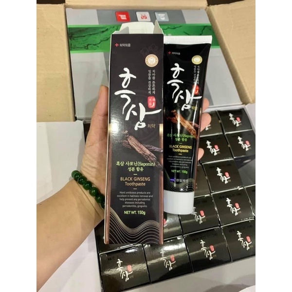 Giá sốc: Kem đánh răng hắc sâm Nano cao cấp Hàn Quốc 150gr