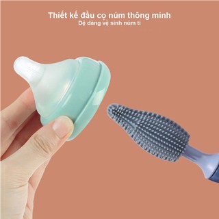  Bộ dụng cụ cọ bình sữa Silicon cao cấp 2 món