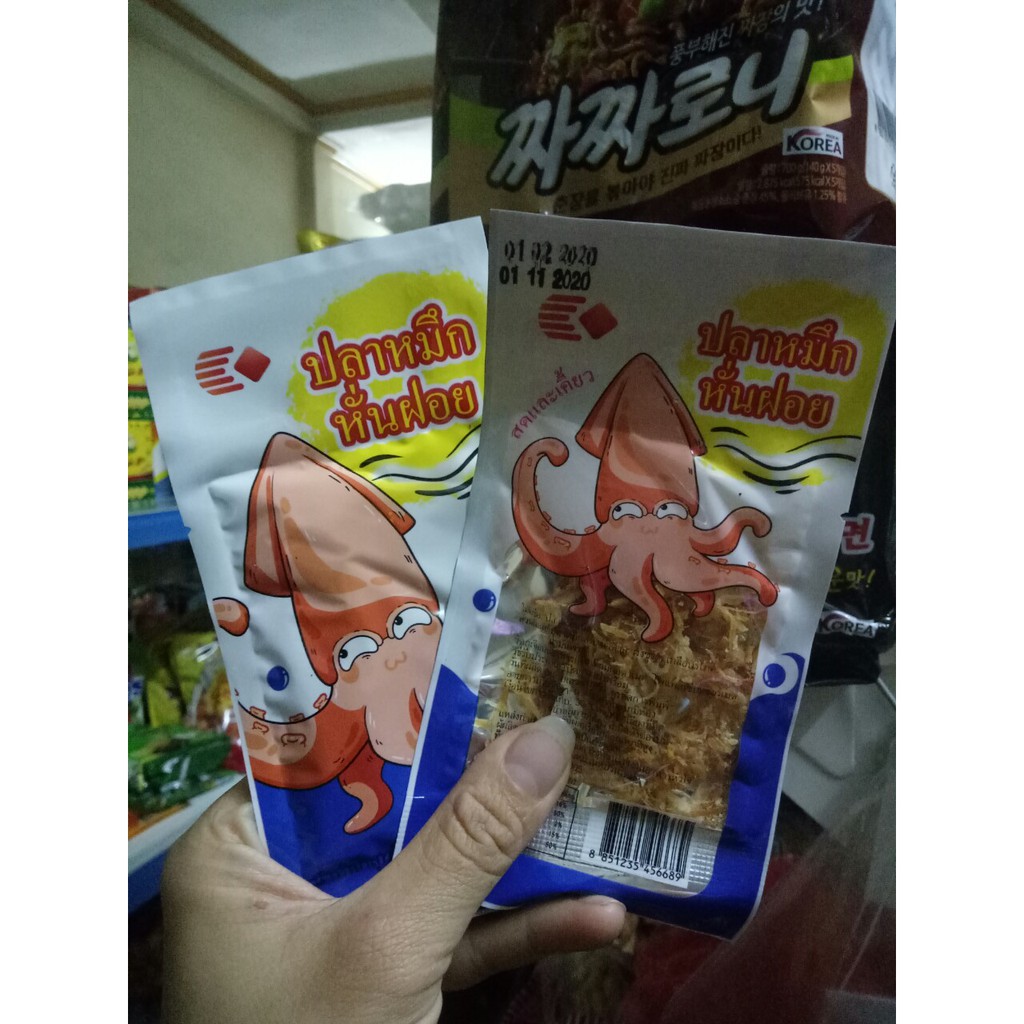 3 gói mực xé sợi hấp nước cốt dừa Thái Lan (3 gói x 12gram) | BigBuy360 - bigbuy360.vn