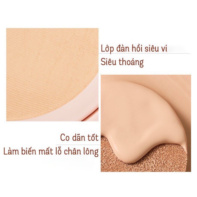 HEXZE cuhsion phấn nước cao cấp dành cho da dầu (tặng kèm lõi thay)