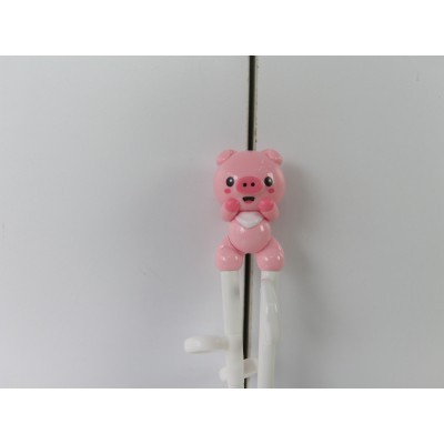 Đũa tập ăn xỏ ngón  Edison bằng nhựa hình Khủng long Crong/  Heo hồng