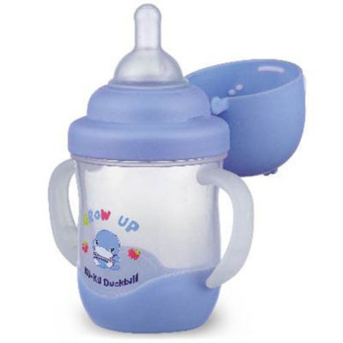 Bình tập uống cho bé 3 trong 1 nhựa PP và silicone cao cấp KUKU KU5453 200ml