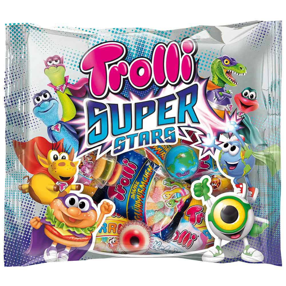 ( Bán sỉ ) Lốc 6 gói Kẹo dẻo Trolli Super Star hỗn hợp 200gr