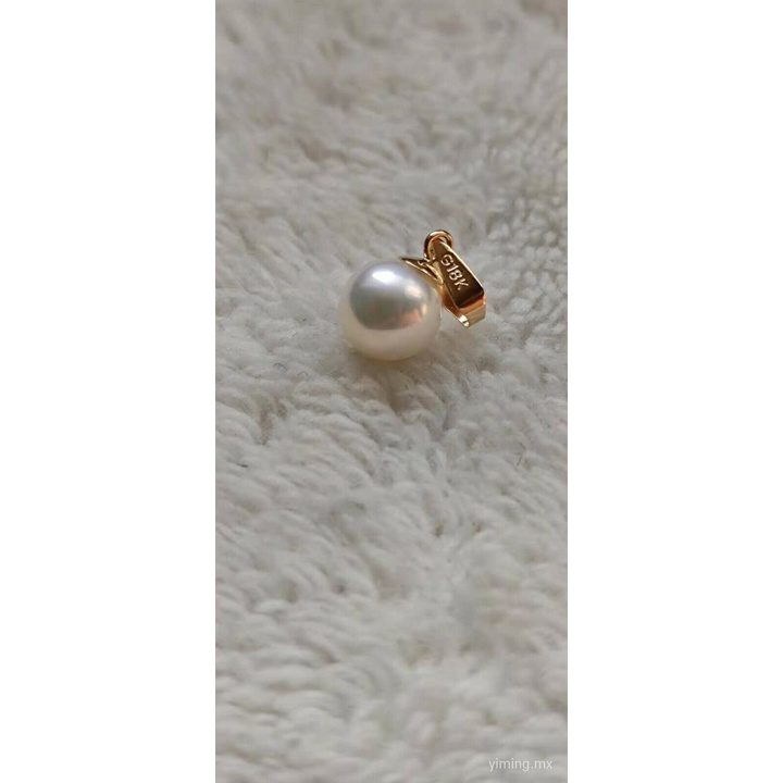 Mặt Dây Chuyền Ngọc Trai Akoya Tròn Trắng 18k Vàng 18k Tự Nhiên AAAA Thật Tự Nhiên 5mm