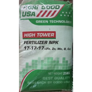 Phân bón npk nhập khẩu 17.17.17 - túi zip 1kg