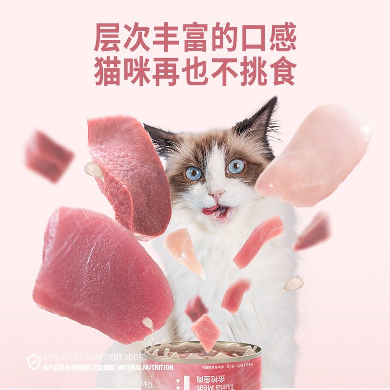 Thức ăn cho mèo Cator pate cho mèo tăng cân với 3 loại thịt siêu thơm ngon PC05 (85grx6)