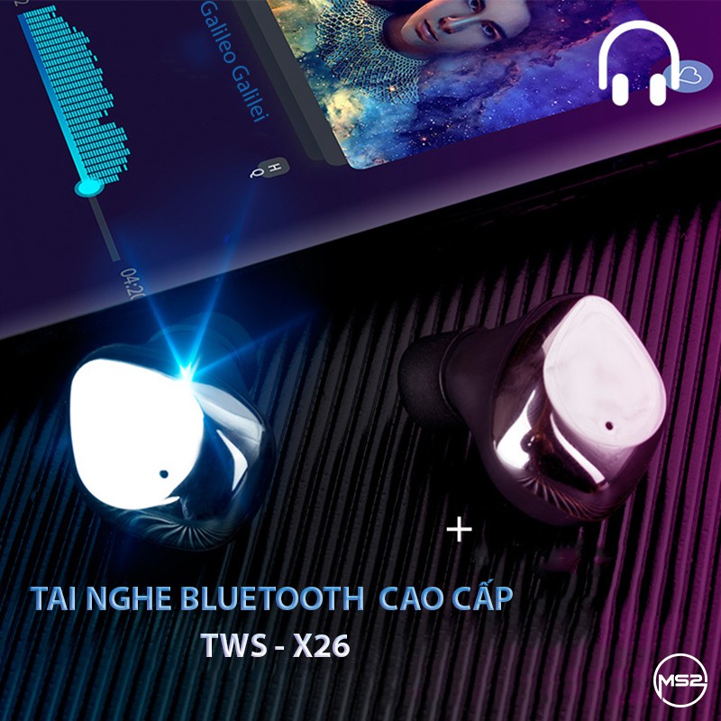 TAI NGHE BLUETOOTH CHỐNG NƯỚC CAO CẤP TWS - X26