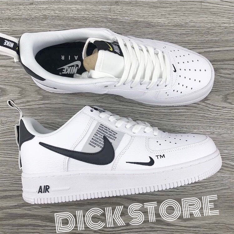 >ẢNH THẬT-HÀNG THẬT< Giày sneaker AF1 TM Untility trắng vạch đen dành cho nam và nữ