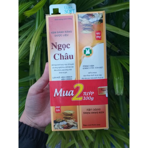 Kem đánh răng Ngọc Châu/ Kem đánh răng Dược Liệu Ngọc Châu nay có tuýt lớn 170g