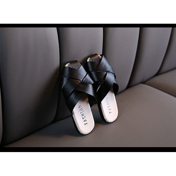 Giày Sandal Da Đế Mềm Chống Trượt Cho Bé Từ 3-18 Tuổi