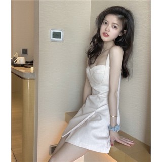Váy Cúp Ngực Xẻ Chéo Tà Sexy