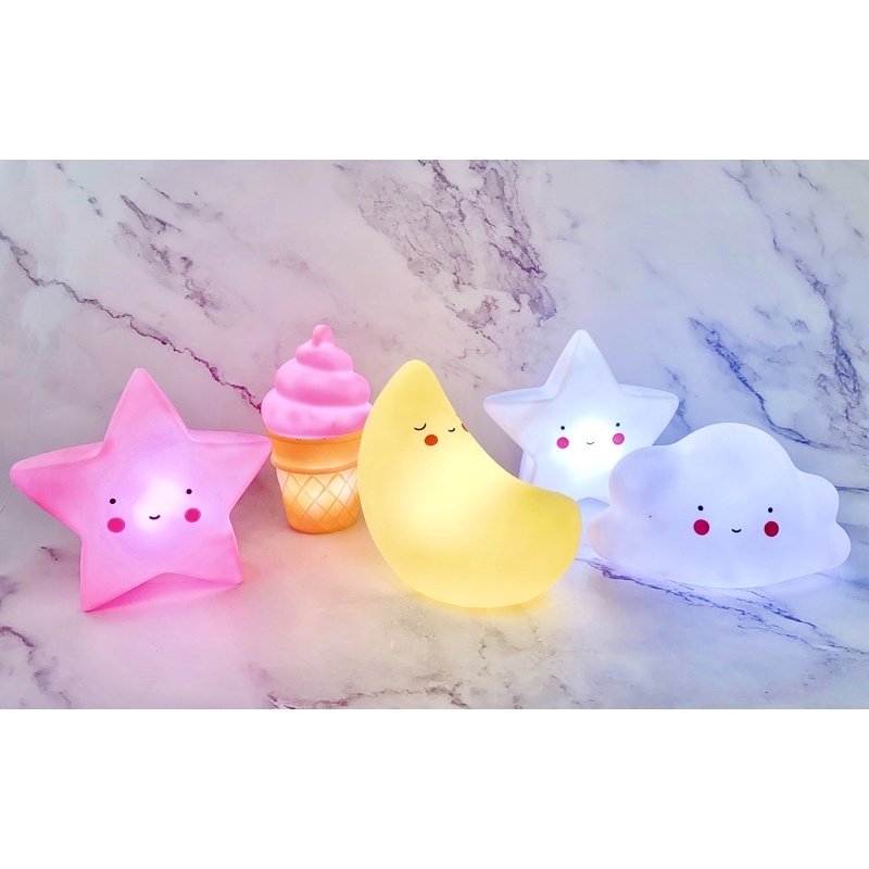 ĐÈN NGỦ SILICON KUTE NHIỀU HÌNH NGỘ NGHĨNH CHO BÉ